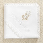 Теплая крыжма "Крестик с лозой кружевная" 