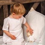 Крестильный комплект "Егор" для мальчика с пеленкой