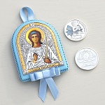 Подарочный набор "Икона и медаль на рождение мальчика"