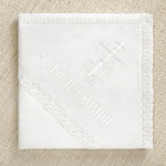 Круженвая пеленка с капюшоном "Белая лоза"