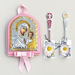Подарочный набор "Икона и ложка для крестницы"