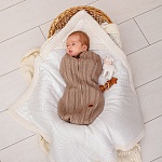 Вязаный кокон для новорожденного Loom капучино