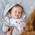 Комбинезон Морозик серо-розовый