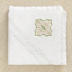 Махровое кружевное полотенце "Яблочный и медовый Спас"