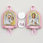 Подарочный набор "Икона и медаль на рождение девочки"
