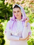 Церковная накидка с капюшоном "Лаванда"