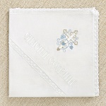 Пеленка для крещения с вышитым капюшоном Спаси и сохрани