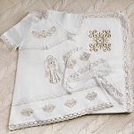 Крестильный набор для девочки "София" с полотенцем