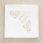 Тёплая крестильная пеленка с вышивкой "Лучик"