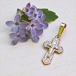 Золотой крестик 10341АКВ