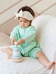 Комбинезон Облачко мятный из муслина