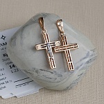 Золотой крестик 14946АКВ