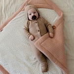 Вязаный текстурный комбинезон Капучино