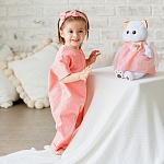 Льняной комбинезон Ветерок лосось