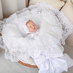 Комплект на выписку мальчика "Самия" белоснежный