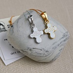 Серебряный крестик КРЭ23 белая эмаль