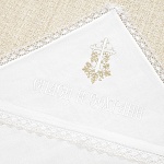 Крестильный комплект "Золотая лоза" унисекс с крыжмой