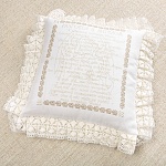 Вышитая подушка "Разговор с Ангелом"